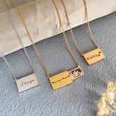 Personalized Hidden Message Photo Necklace